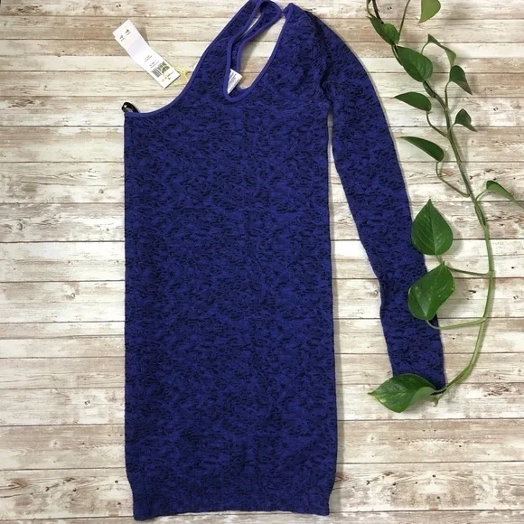 BCBGeneration One Sleeve Bodycon Dress in Periblue - New with Tag - Picture 8 of 8